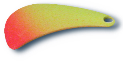 -42 - Tomahawk Blade #4 Fluorescent Chartreuse w/ Orange Tip - 10 Pack