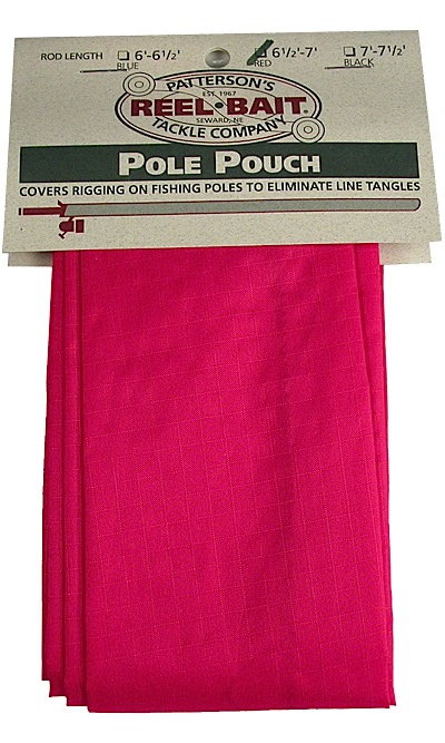 -550 - RED Pole Pouch - fits 6 1/2 - 7' rods